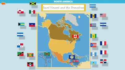 Capturas de tela do North America Geography