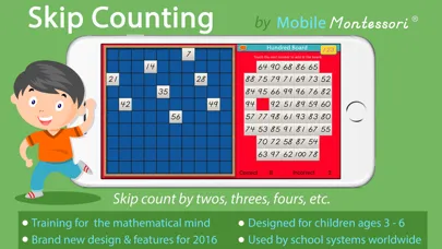 Zrzuty ekranu Skip Counting -Montessori Math