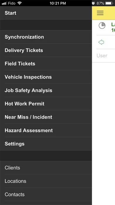 Captures d'écran de Field Ticket 8.0