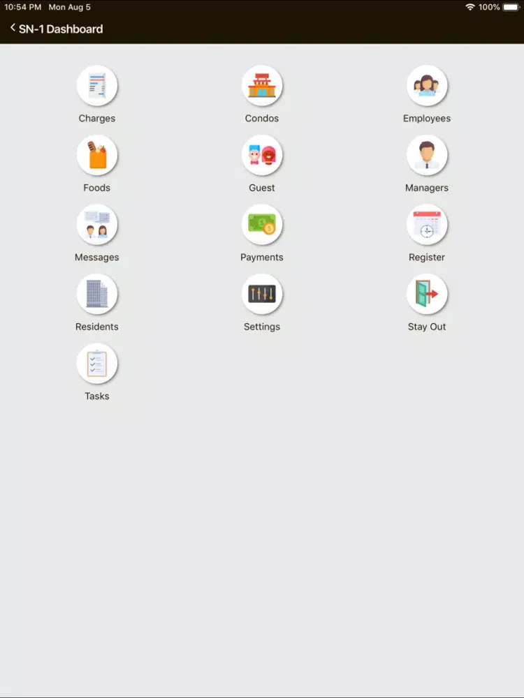 Screenshot di ShantiNiketan Admin iPad 