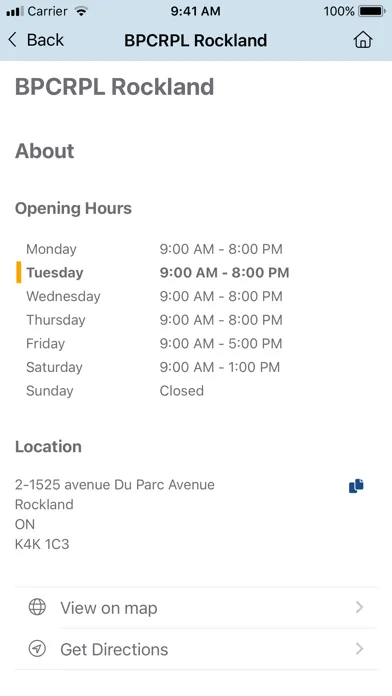 Bib Clarence-Rockland Lib Screenshots