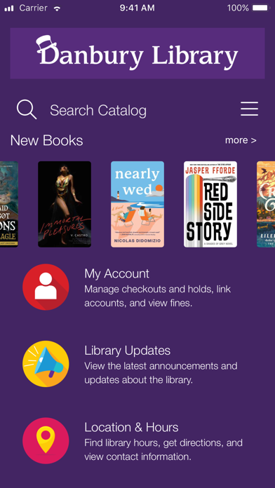 Capturas de pantalla de Danbury Library