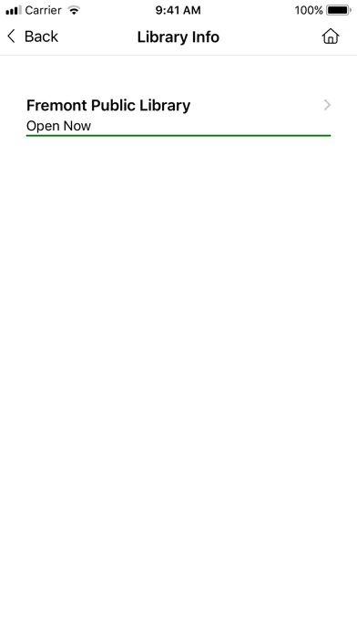 Ảnh chụp màn hình của Fremont Public Library Mobile