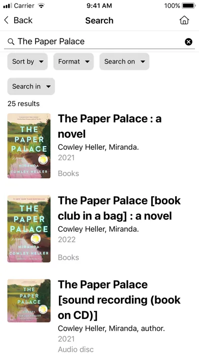 Oxford County Library Mobile Screenshots