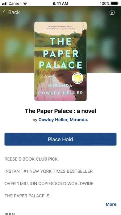 Oxford County Library Mobile Screenshots