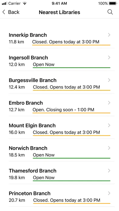 Oxford County Library Mobile Screenshots