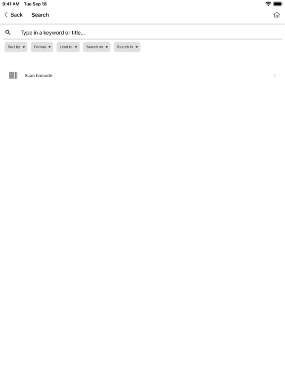 Peninsula Library System iPad  Screenshots