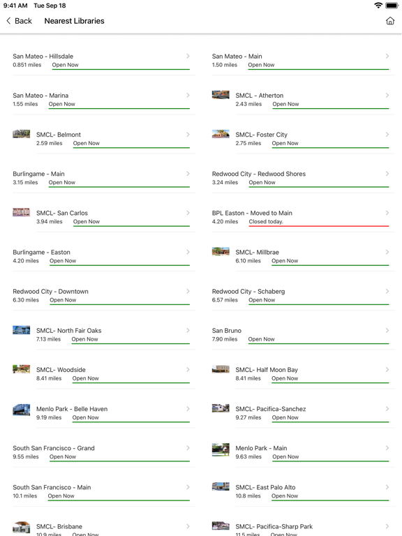 Peninsula Library System iPad  Screenshots