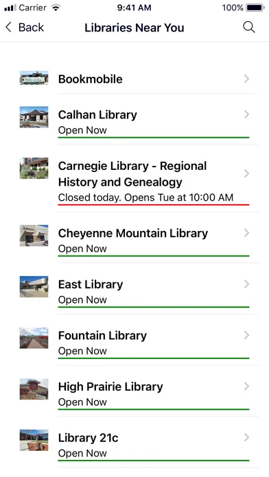 Pikes Peak Library Screenshots