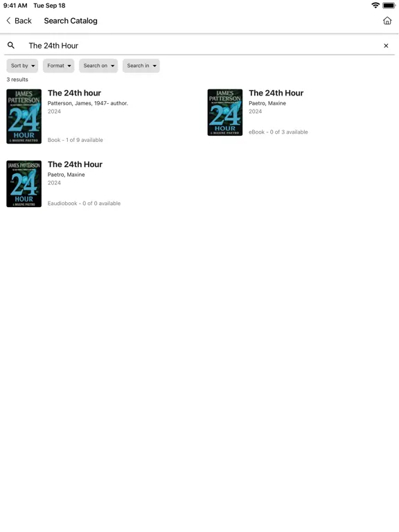 Zrzuty ekranu Placer County Library iPad 