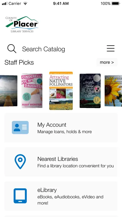 Zrzuty ekranu Placer County Library