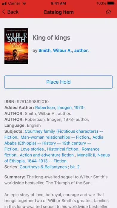 Hawaii State Pub Lib Sys App Screenshots