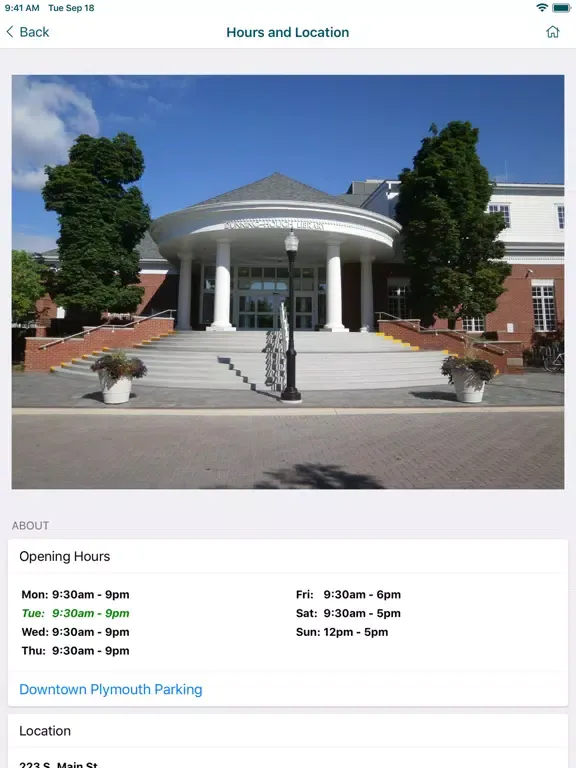 Plymouth (MI) District Library iPad 應用截圖