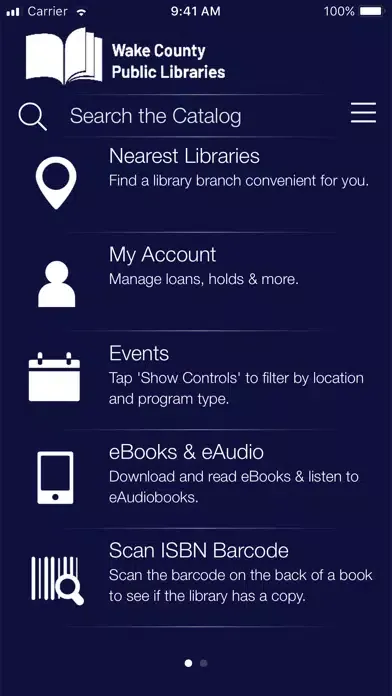 Ảnh chụp màn hình của Wake County Public Libraries