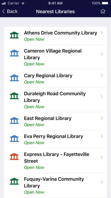 Ảnh chụp màn hình của Wake County Public Libraries