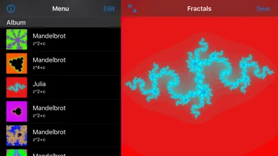 Capturas de pantalla de Fractals