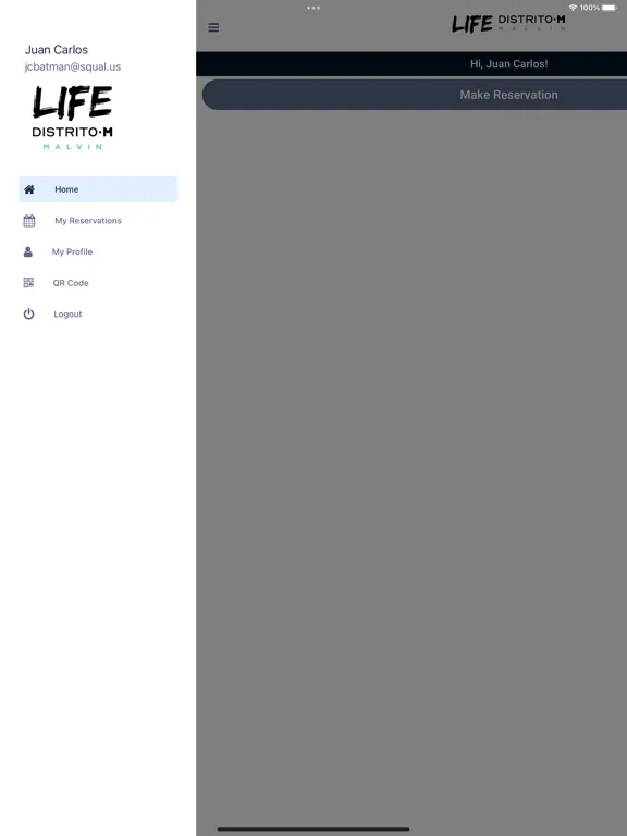 ภาพหน้าจอของ Life Distrito M iPad 