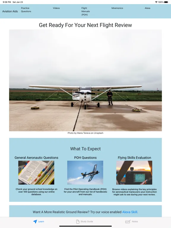 Ảnh chụp màn hình của Aviation Aids iPad 