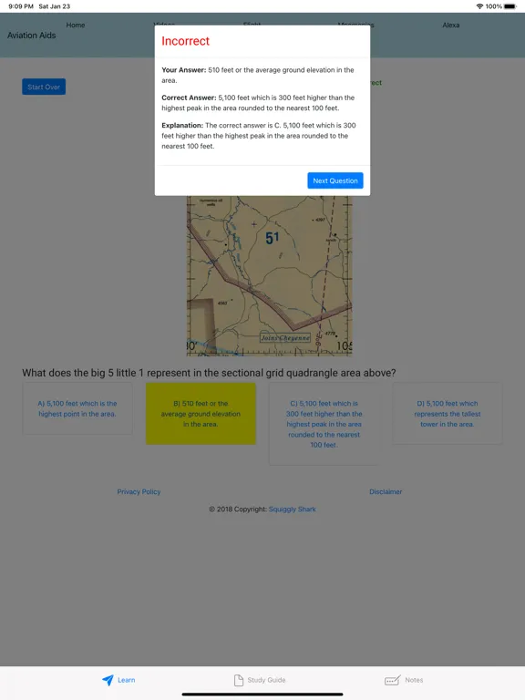 Ảnh chụp màn hình của Aviation Aids iPad 