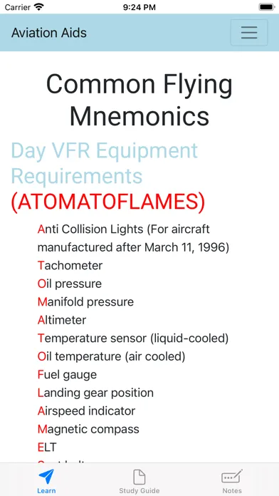 Ảnh chụp màn hình của Aviation Aids