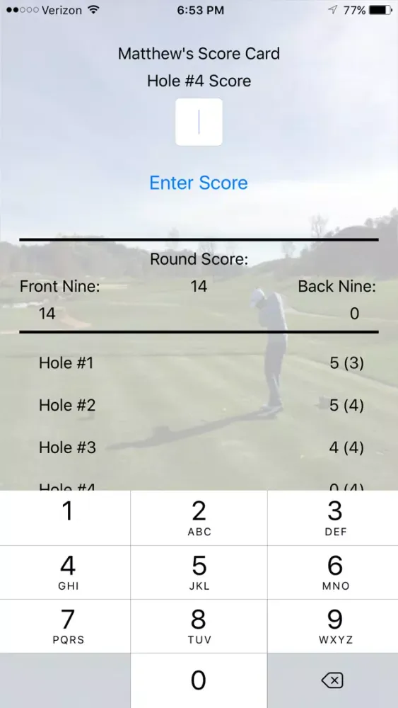 Скриншоты Scorecard Caddie Pro