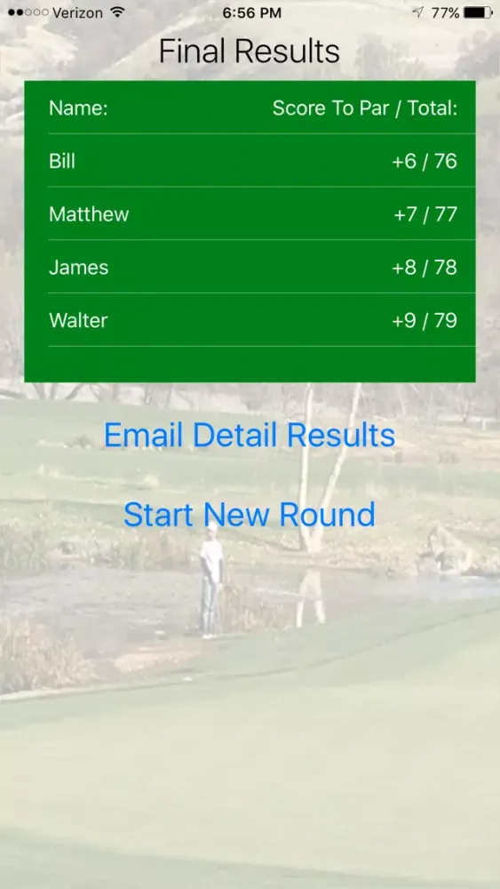 Скриншоты Scorecard Caddie Pro