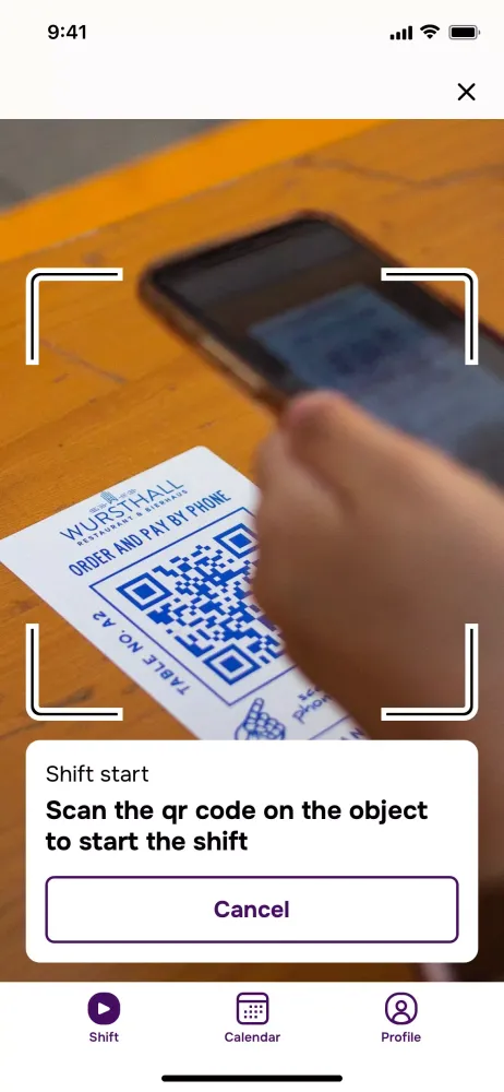 Tangkapan layar AWES scanner
