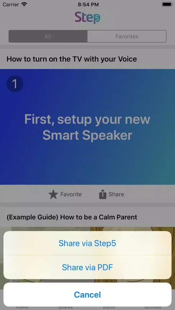 Capturas de pantalla de Step5