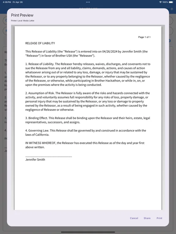 Contract Plus iPad  Ekran Görüntüleri