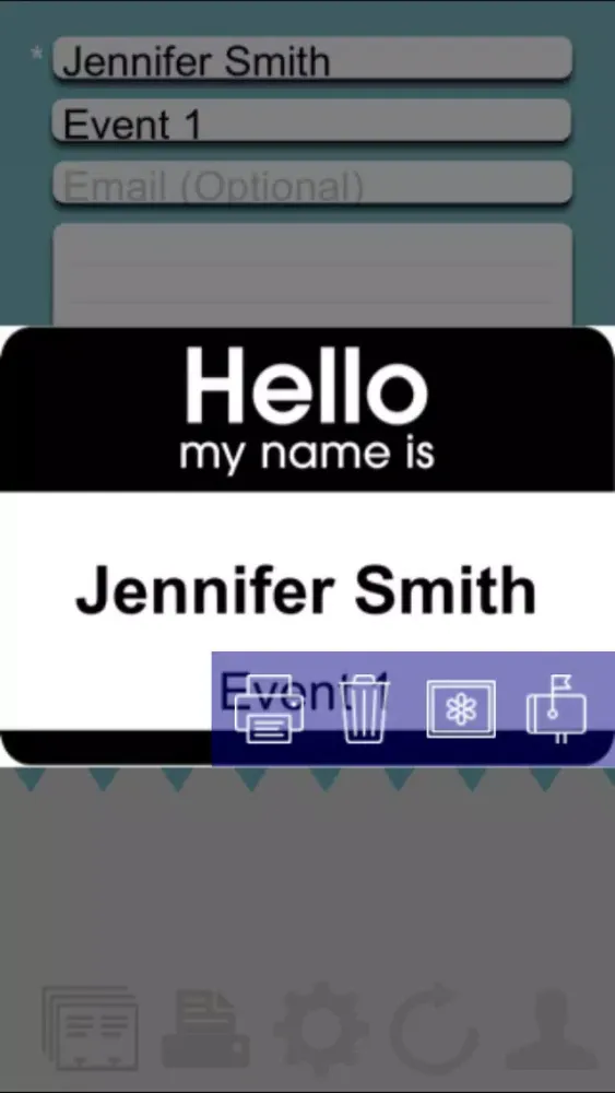 Name Badge Event Management 스크린샷