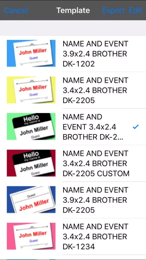 Name Badge Event Management 스크린샷