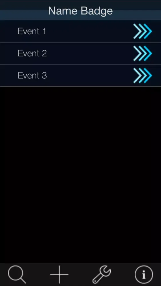 Name Badge Event Management 스크린샷