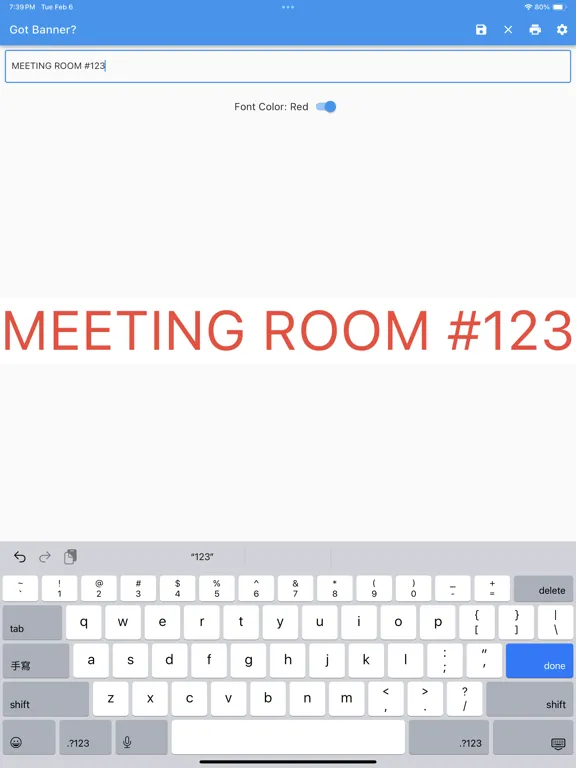 Ảnh chụp màn hình của Quick Banner iPad 