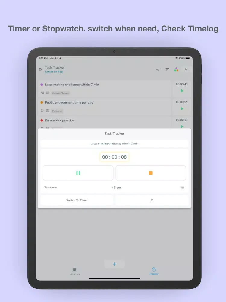 تصاویر TaskDone - Assigner & Tracker iPad 