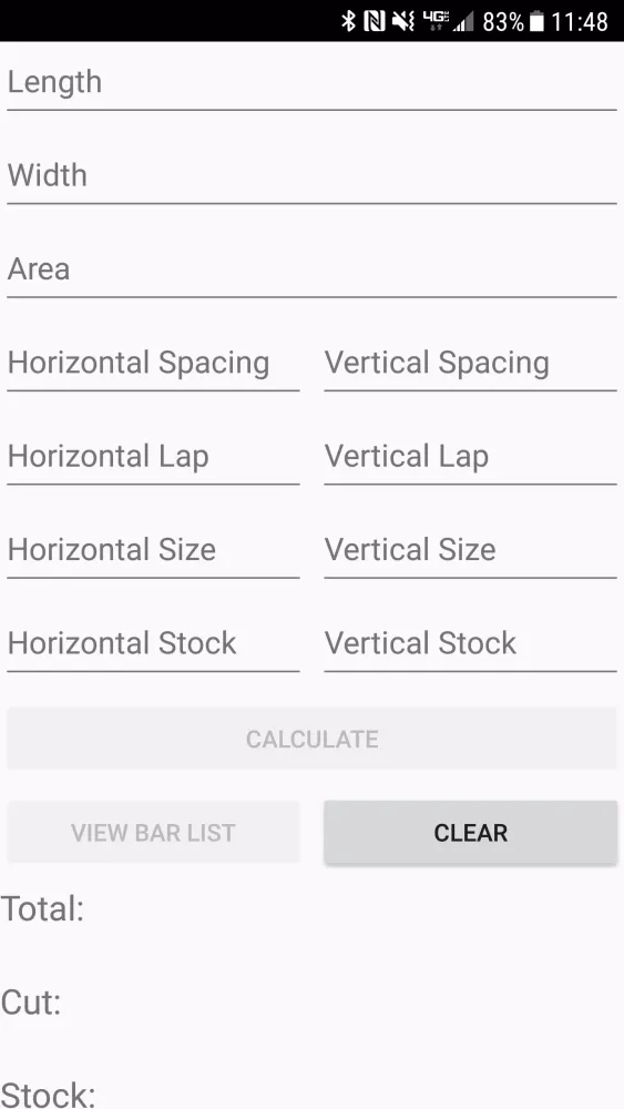 Capturas de tela do Rebar Calculator (Unreleased)
