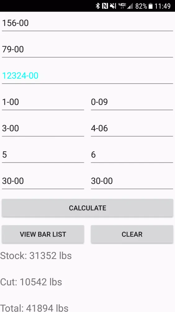 Capturas de tela do Rebar Calculator (Unreleased)