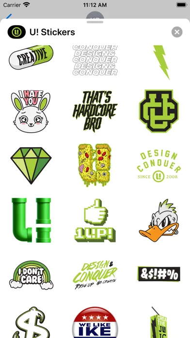 Zrzuty ekranu U! Stickers