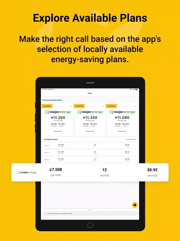 تصاویر Energy5 - Save on Energy iPad 