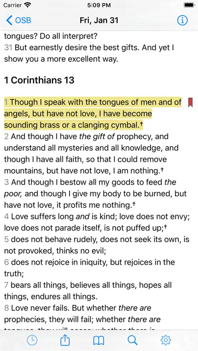 Orthodox Study Bible Screenshots
