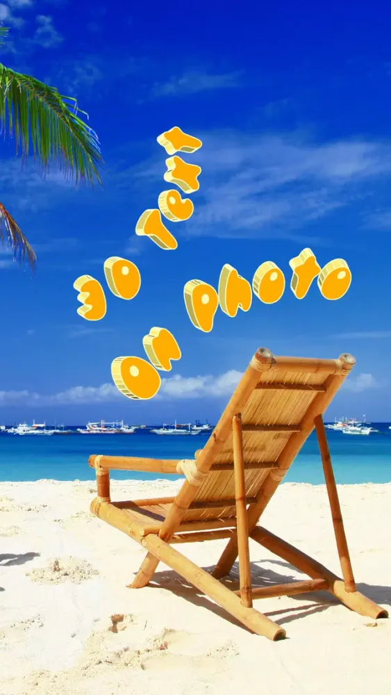 Tangkapan layar 3D Text On Photo - Font Editor