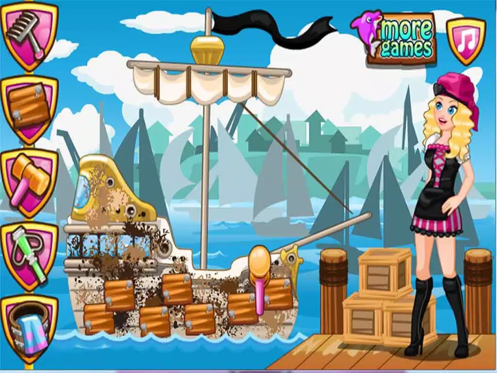 Angela Ship Wash-EN iPad 应用截图