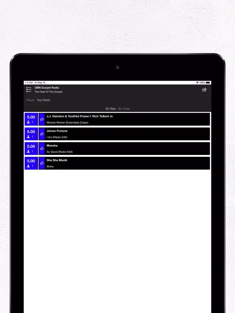 Captures d'écran de United Gospel Radio Network iPad 