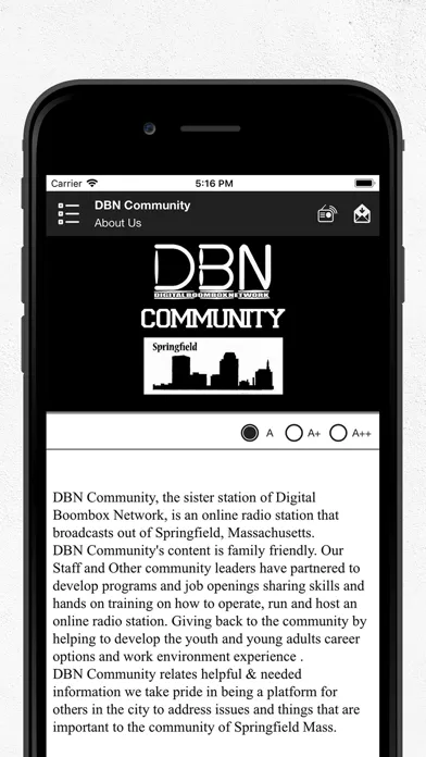 Captures d'écran de DBN Community USA