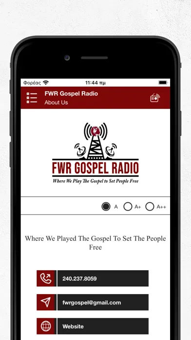 FWR Gospel Radio Screenshots