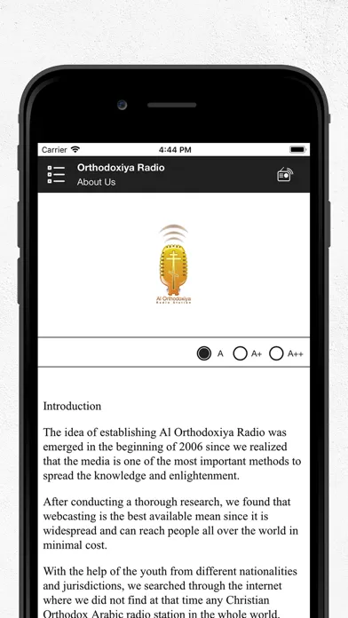 Скриншоты Orthodoxiya Radio