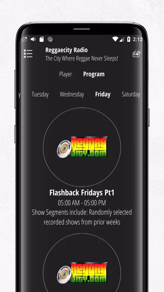 Reggaecity Radio Screenshots