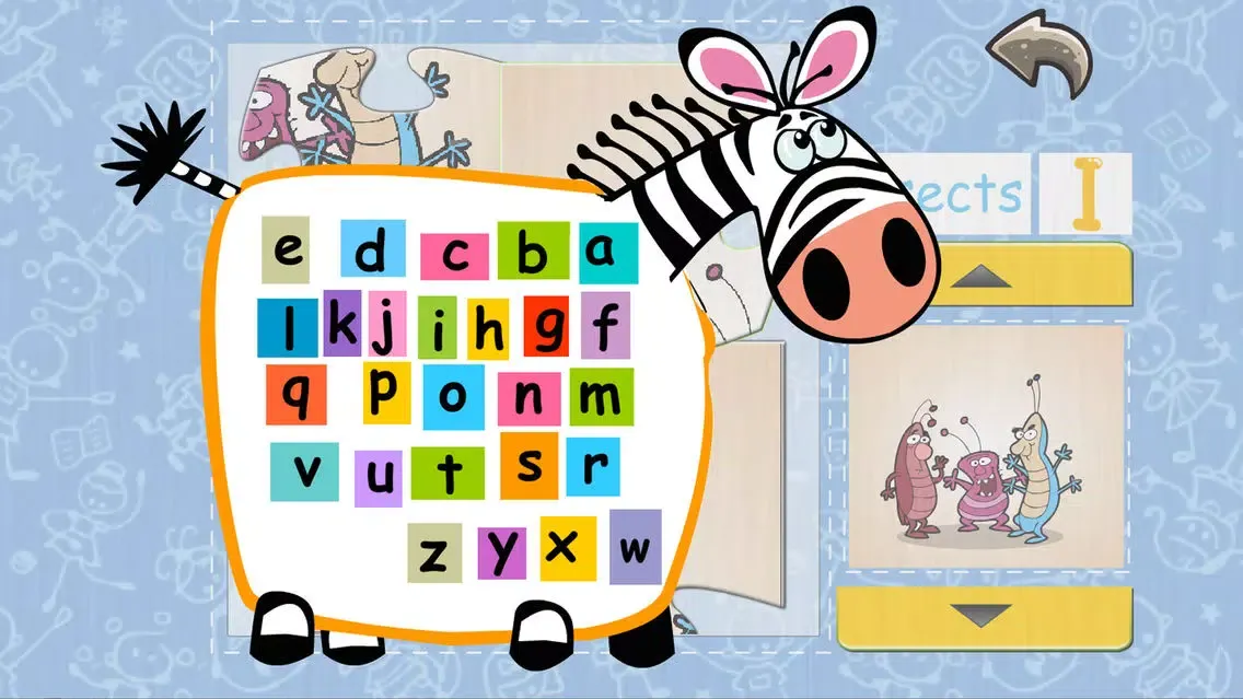 Capturas de tela do Kids Tidy ABC Puzzle Sorting Alphabet Drag & Drop