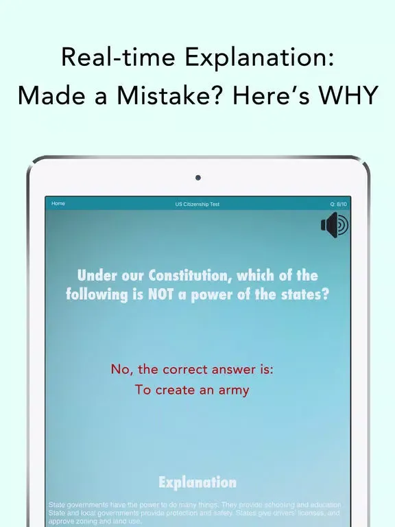 US Citizenship Test (USCIS) iPad  سکرین شاٹس