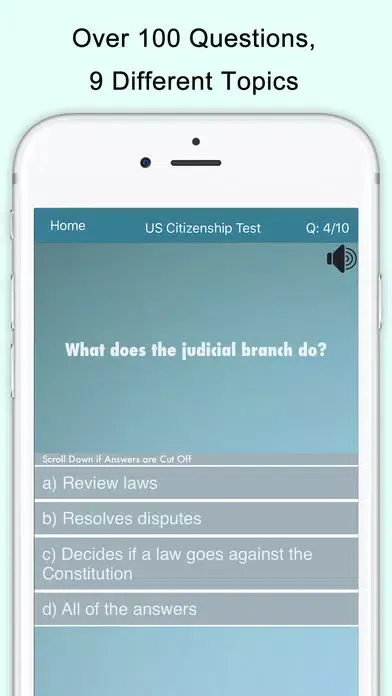 US Citizenship Test (USCIS) سکرین شاٹس