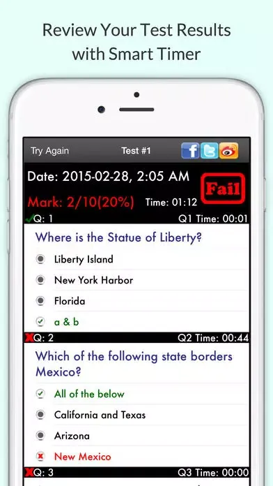 US Citizenship Test (USCIS) سکرین شاٹس
